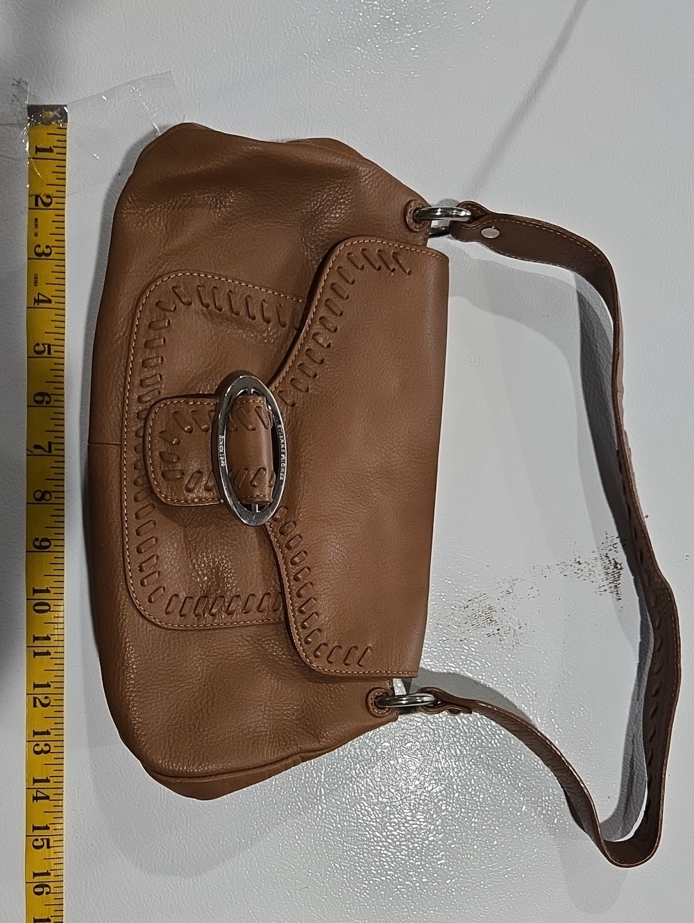 Etienne Aigner Carmel Brown Leather Hand Bag